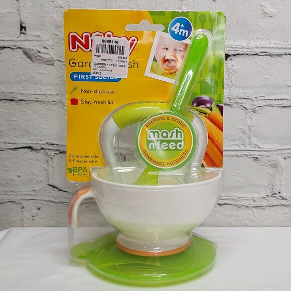 NUBY 'GARDEN FRESH MASH~N~FEED' BOWL & STORAGE - Picture 16 of 16